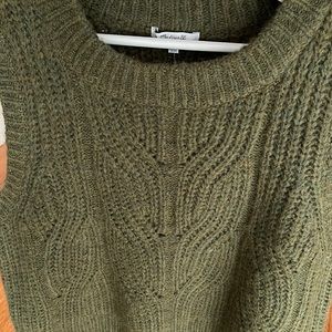 Madewell Green sweater vest Large